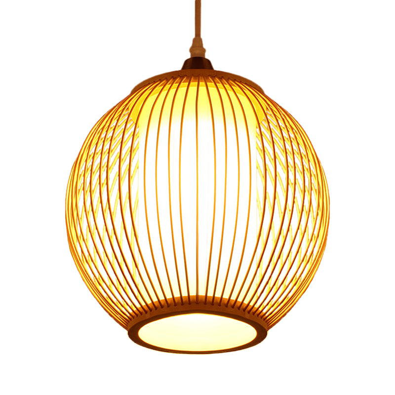 Cinese 1 Luce a ciondolo testa BEIGE LANGE LIGHIO CHE APPLICO LUCE CON NAME DI BAMBOO