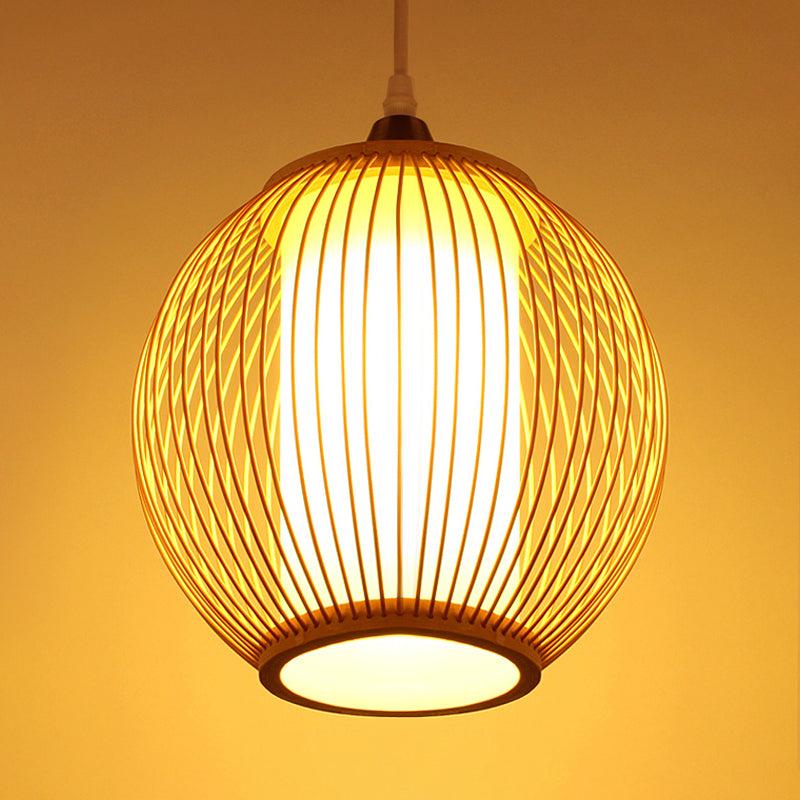 Cinese 1 Luce a ciondolo testa BEIGE LANGE LIGHIO CHE APPLICO LUCE CON NAME DI BAMBOO