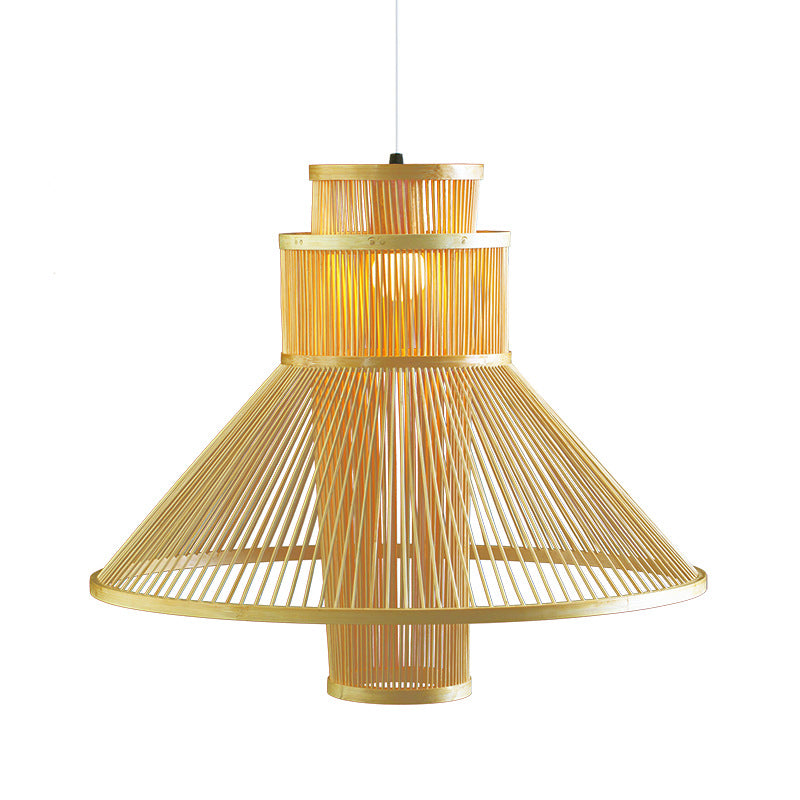 1 Testa soggiorno Light Asia BEIGE BEIGE SOSPENSION LAMPA