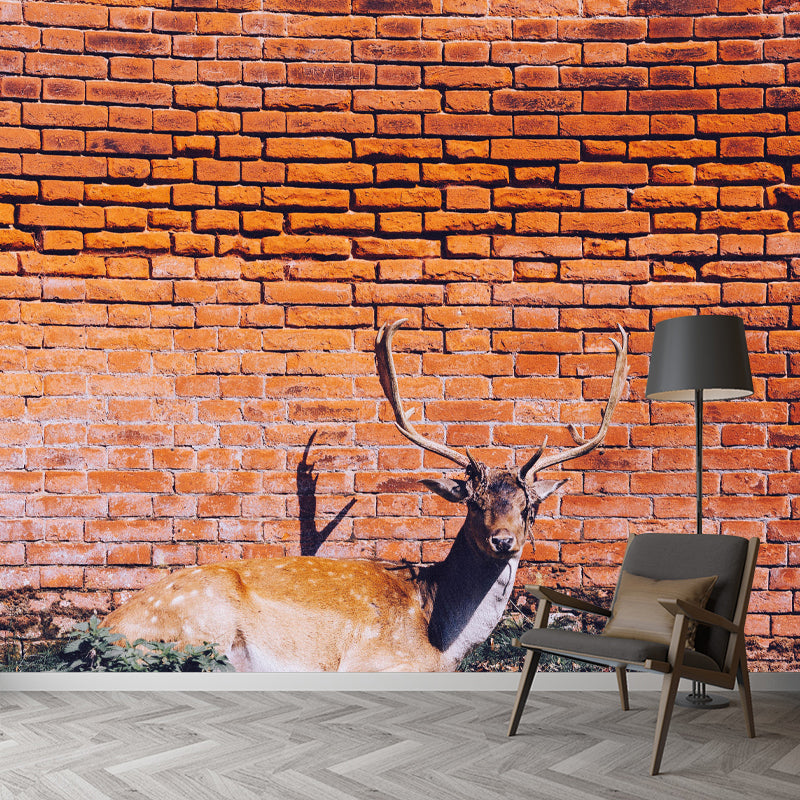 Customized Mildew Resistant Mural Wall Industrial Brick Wall Pattern Wall Covering