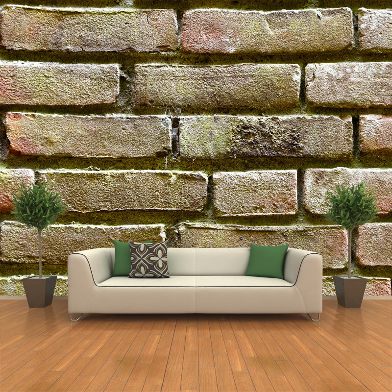 Customized Mildew Resistant Wall Mural Industrial Brick Wall Pattern Wall Covering