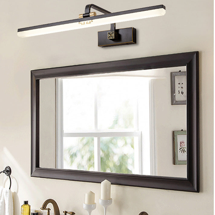 Simplicity Farmhouse Wall Lighting Mirror LED Lamp Metallic Sconce Lighting for Bathroom