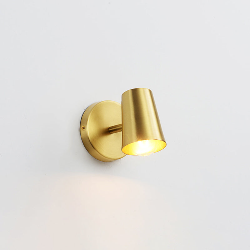 Postmodern Sconce Lights Golden Multi-Blub Metal Wall Mounted Lamps for Bathroom