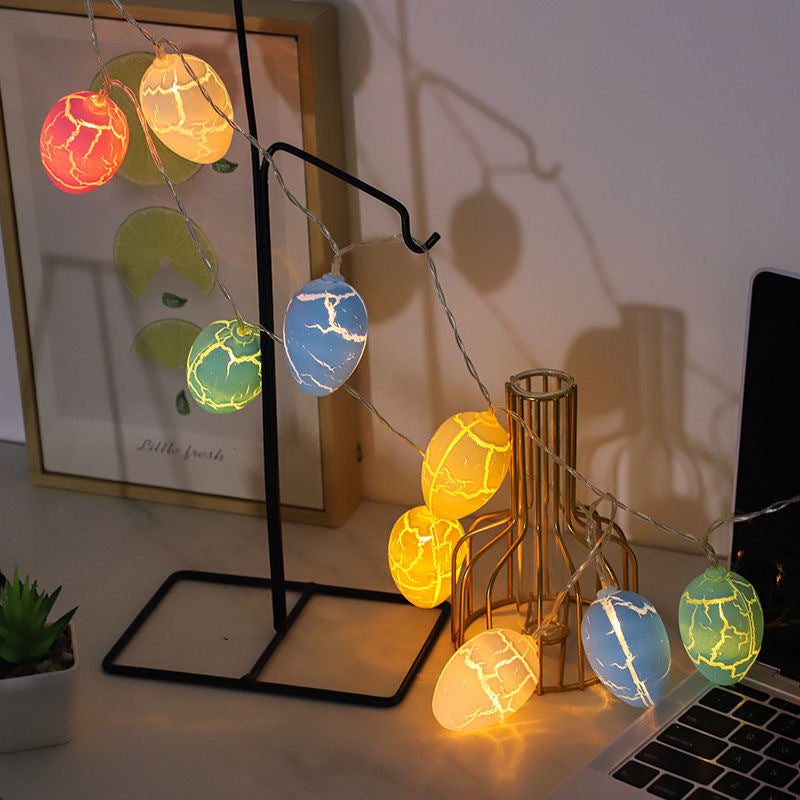 Battery Powered Easter Egg String Lamp Artistic Plastic Bedroom Festive Light