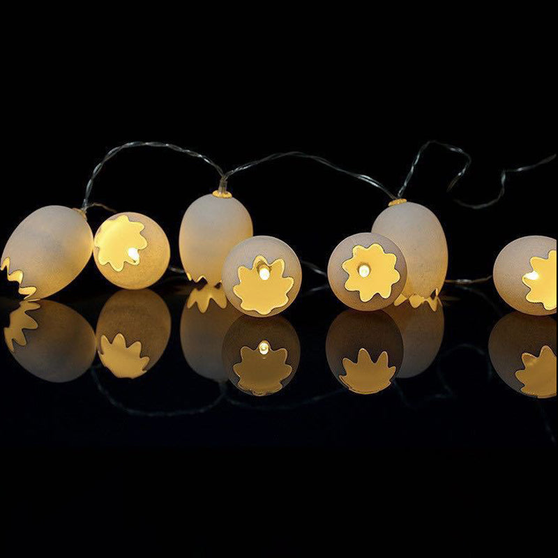 Battery Powered Easter Egg String Lamp Artistic Plastic Bedroom Festive Light