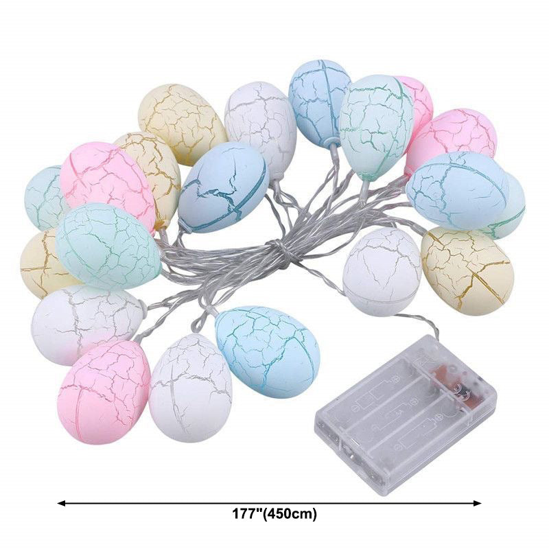 Battery Powered Easter Egg String Lamp Artistic Plastic Bedroom Festive Light