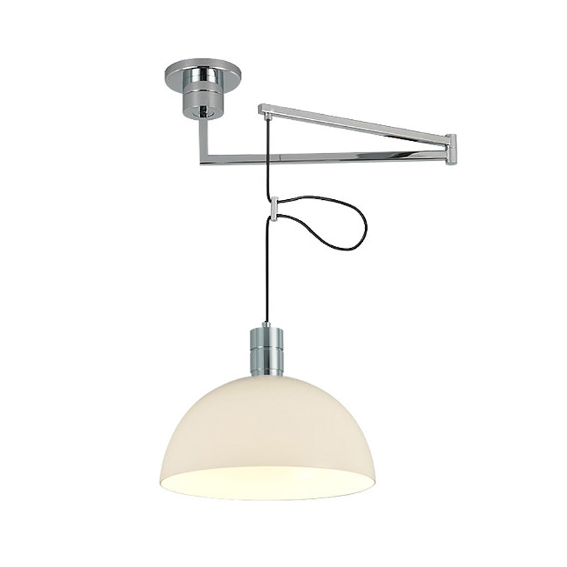 Entrepôt de style bol pendant lampe 1 tête de tête en métal suspendu avec design mobile