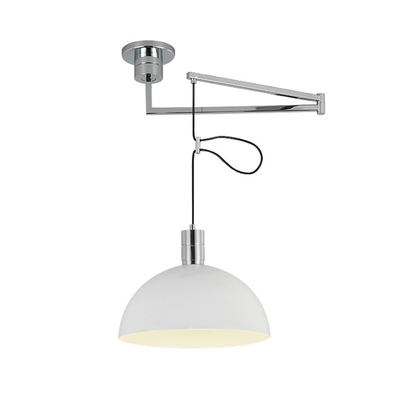 Magazijnstijl Bowl schaduw Hanglamp 1 Kop metalen Hanglicht met beweegbaar ontwerp