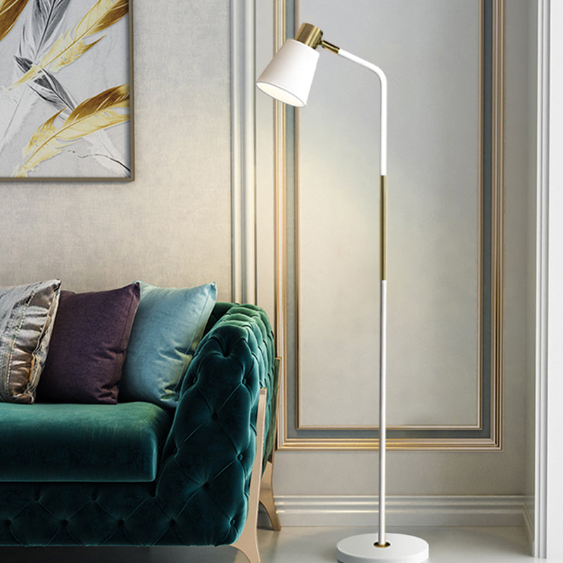 Macaron kleur taps toelopende vloerlamp Minimalistisch 1 lamp metalen vloerlicht voor woonkamer