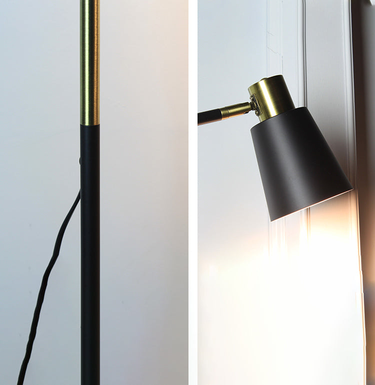 Makkaronfarbe verjüngter Stehlampe Minimalist 1 Glühmetallbodenlicht für Wohnzimmer