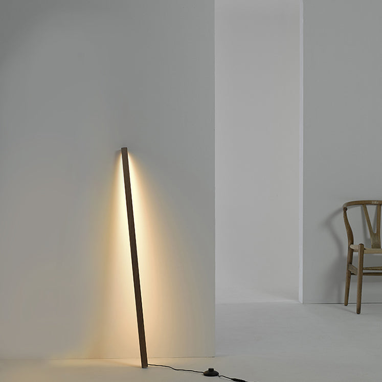 A forma di legno naturale a forma di pavimento leggero in stile nordico a led luce per camera da letto