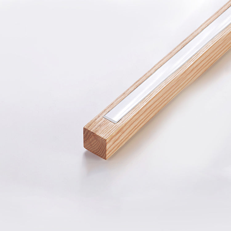 A forma di legno naturale a forma di pavimento leggero in stile nordico a led luce per camera da letto