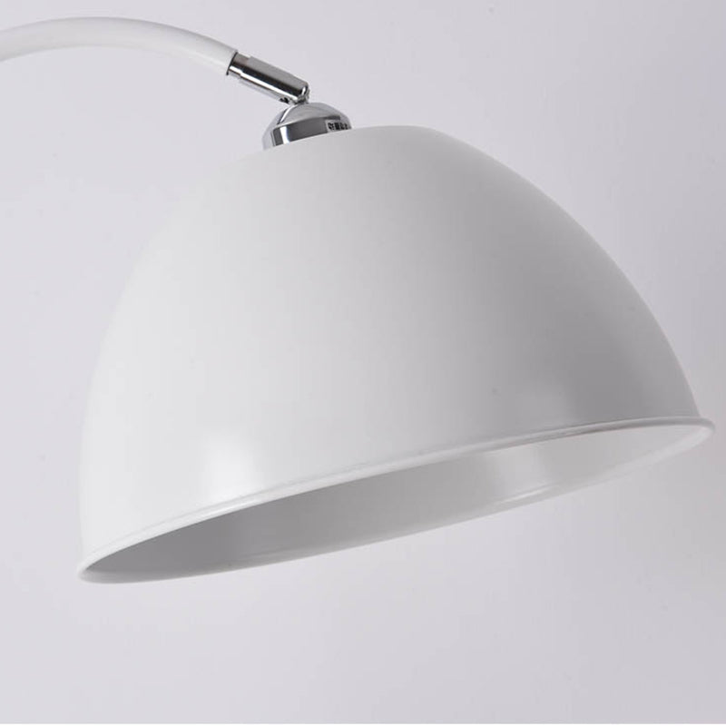 Luz de piso de tono de cúpula de aluminio Nordic 1 bombilla Luz de pie con mesa