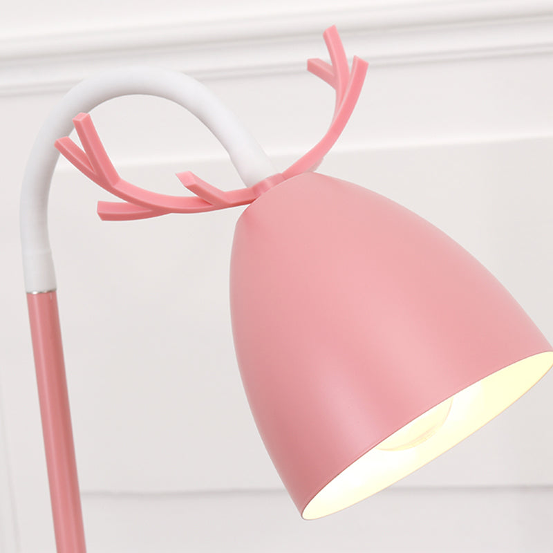 Macaron Antler staande lamp metaal 1-licht woonkamer vloerlicht met belschaduw