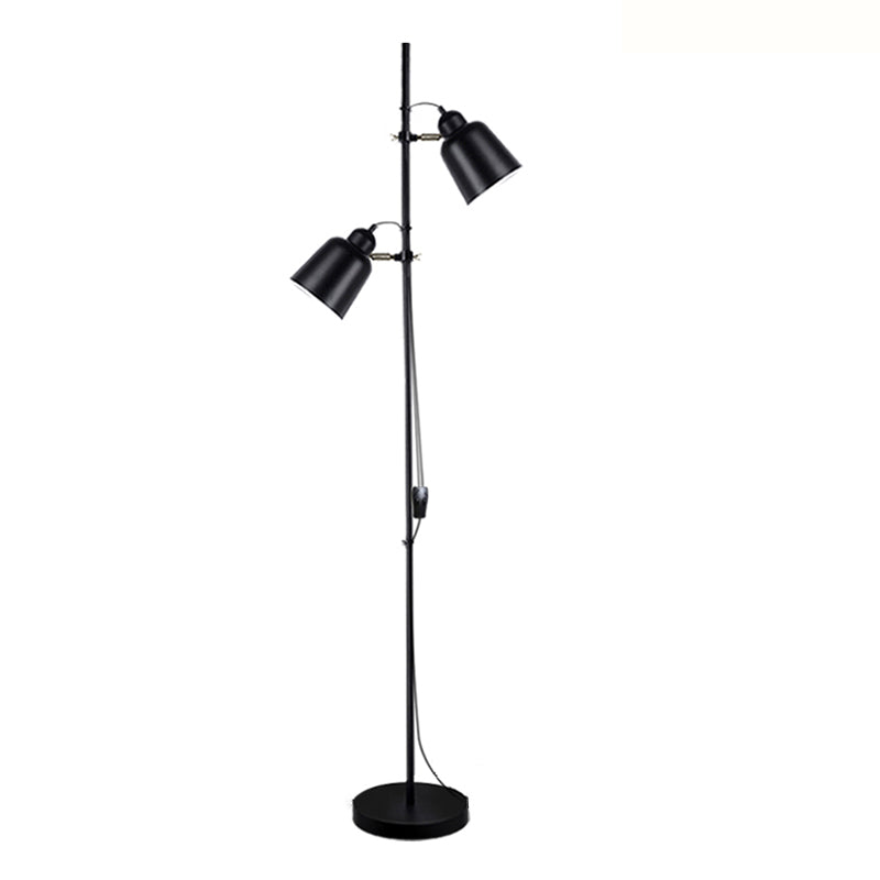 Einstellbare Höhe konische stehende Lampe Nordic Style Metal Wohnzimmer Bodenbeleuchtung