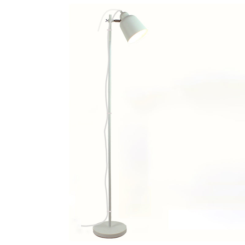 Einstellbare Höhe konische stehende Lampe Nordic Style Metal Wohnzimmer Bodenbeleuchtung