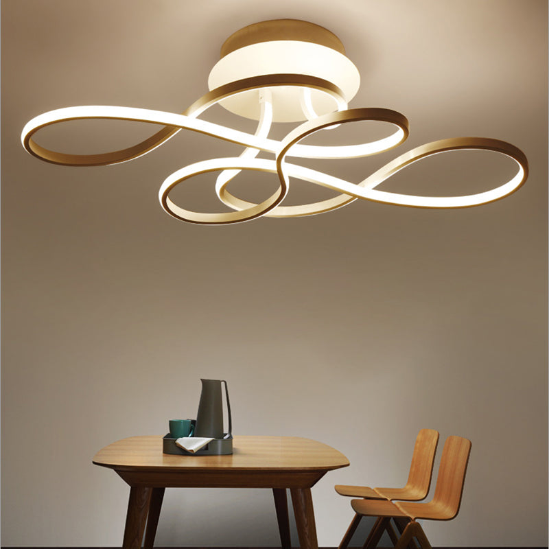 Moderne minimalistische LED -plafondarmatuur Aluminium lineair plafondlicht met acrylschaduw