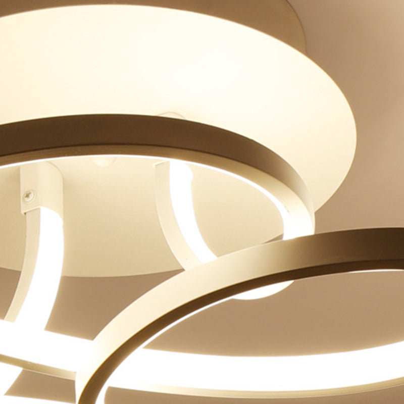 Modern Minimalist LED Apparecchi a soffitto in alluminio Luce a soffitto lineare con ombra acrilica