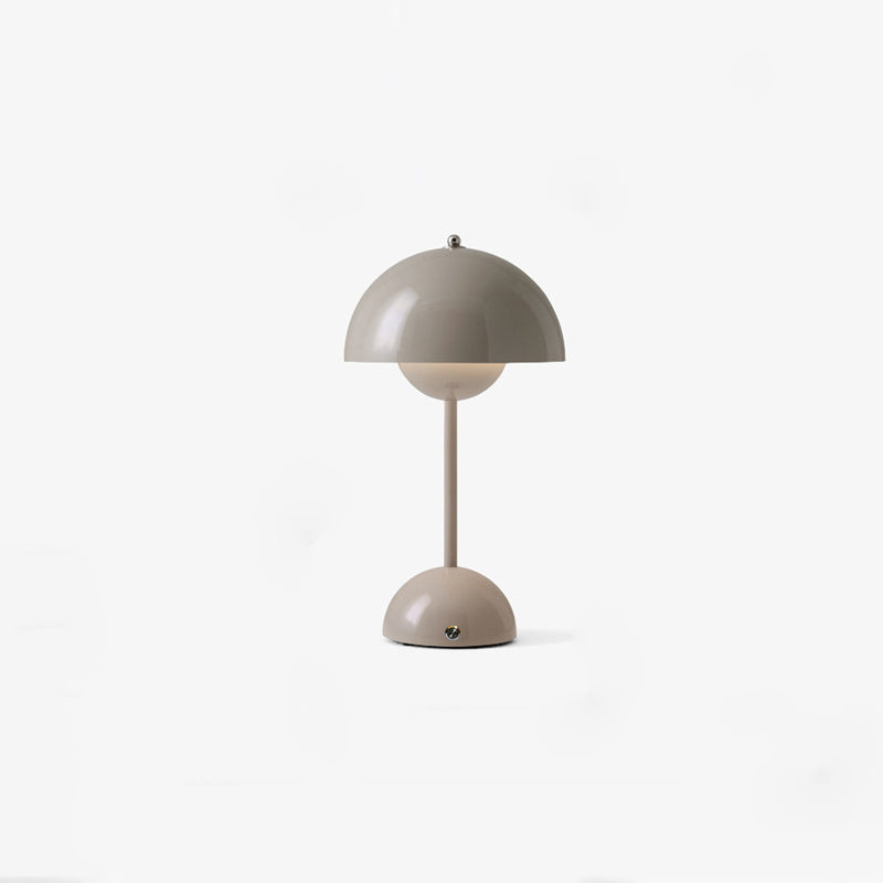 Macaroon Dome Shade Table Lamp, Simple Metal Table Light with An On/Off Switch