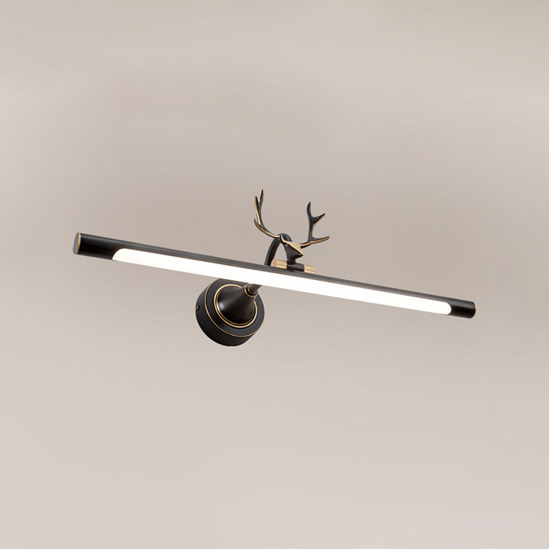 Postmodern Antlers Wall Sconce Gold One-Blub Metal Wall Mounted Lamps for Bathroom