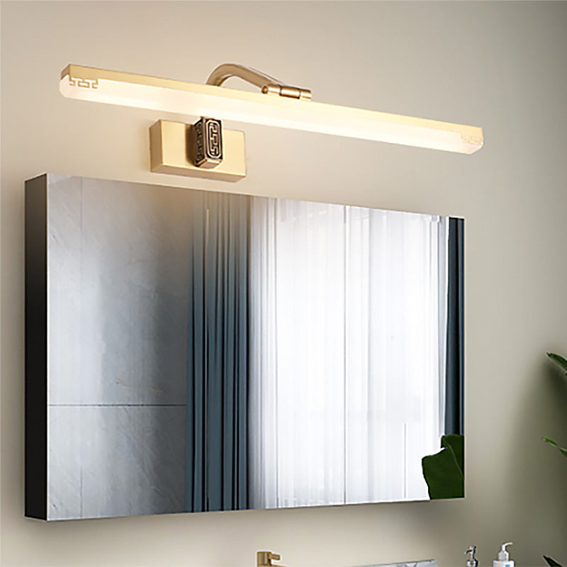 Contemporary Minimalist Vanity Light Fixtures with Glass Shade for Bathroom Washing Room