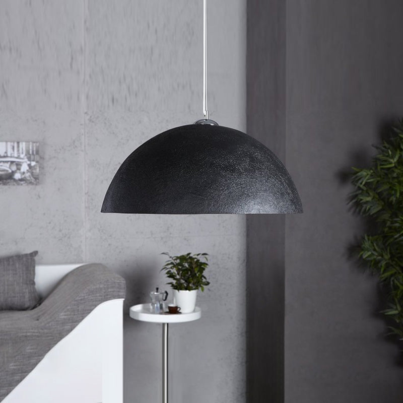 Metal Black Hanging Ceiling Light Dome Shaped Industrial Style Hanging Pendant Light