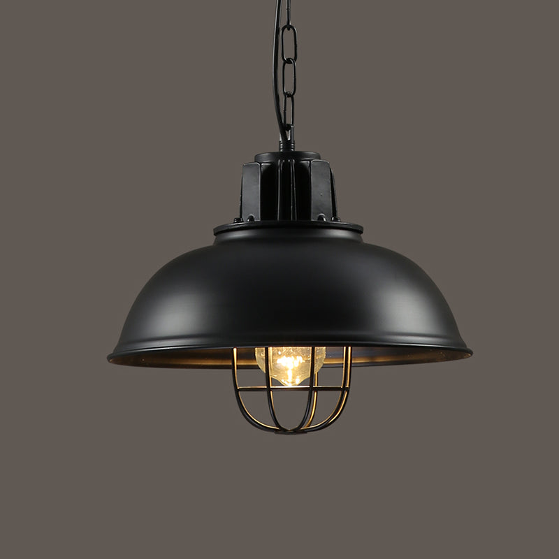 Black Shaded Pendant Ceiling Light Industrial Restaurant Metal Hanging Ceiling Light