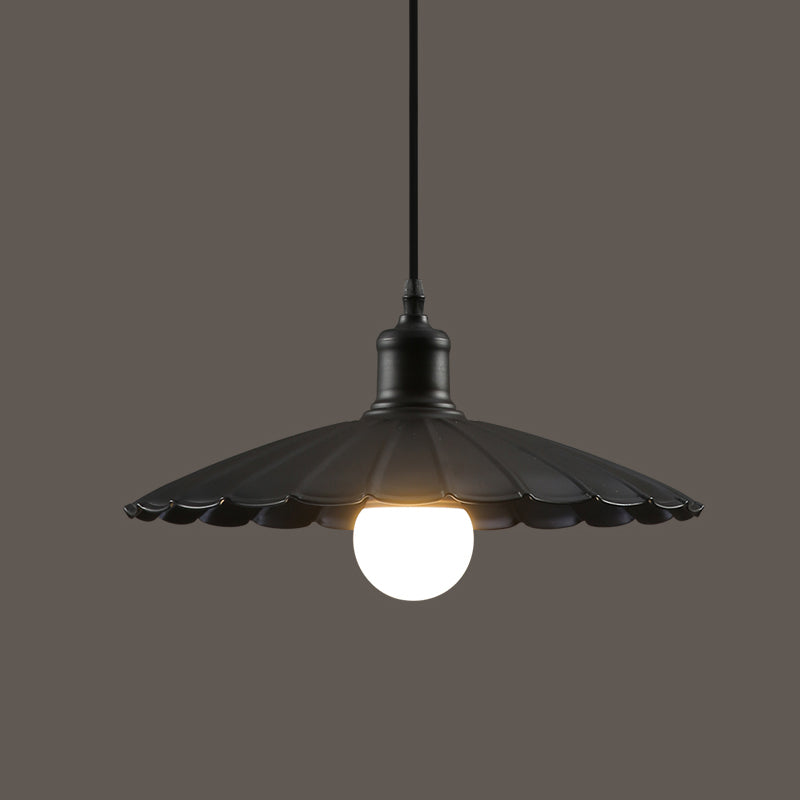 Black Shaded Pendant Ceiling Light Industrial Restaurant Metal Hanging Ceiling Light