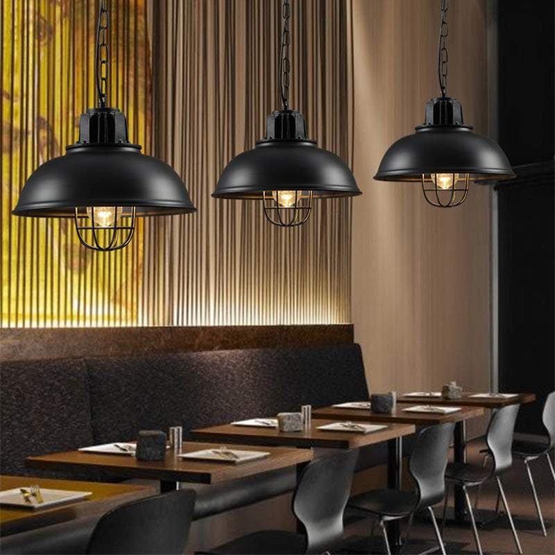 Plafond pendentif ombré noir Restaurant industriel Metal Plafond plafond Light