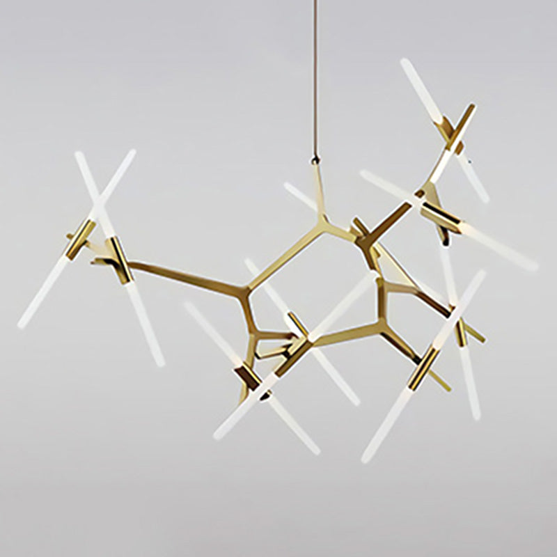 Contemporary Multi-light LED Lamp Ceiling Hanging Light Modern Geometric Ceiling Light