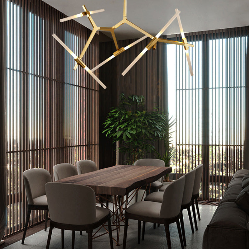 Contemporary Multi-light LED Lamp Ceiling Hanging Light Modern Geometric Ceiling Light