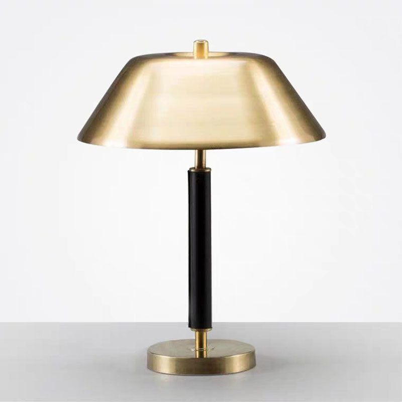 Single Light Postmodern Black Gold Metal  Bedroom Living Room Desk Lamp