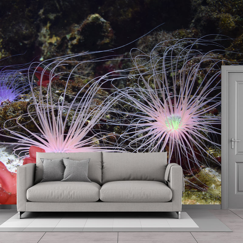 Rich Seabed Murals Modern Wall Covering for Sitting Room, Water Resistant