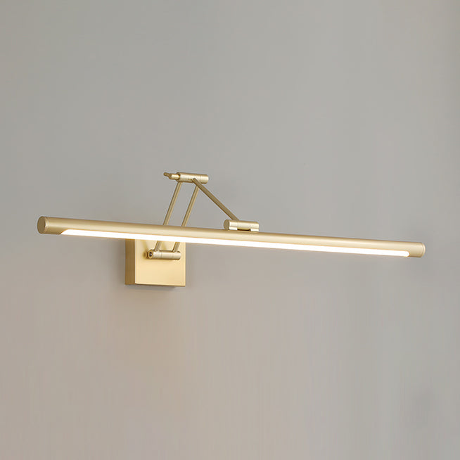 Modern Simplicity Gold Frame Lighting Fixture for Bathroom Powder Room Washroon