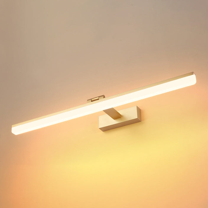 Apliques de luz de pared LED de espejo contemporáneo con sombra acrílica para el baño