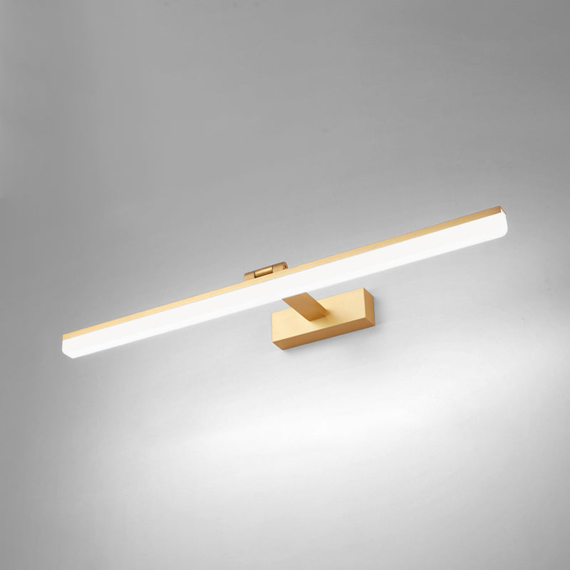 Apliques de luz de pared LED de espejo contemporáneo con sombra acrílica para el baño