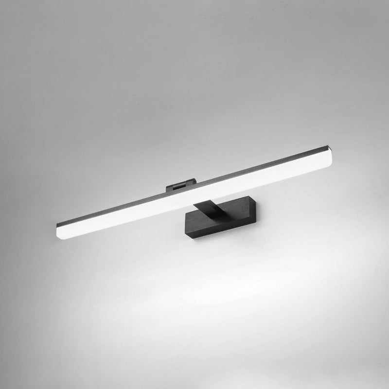 Apliques de luz de pared LED de espejo contemporáneo con sombra acrílica para el baño