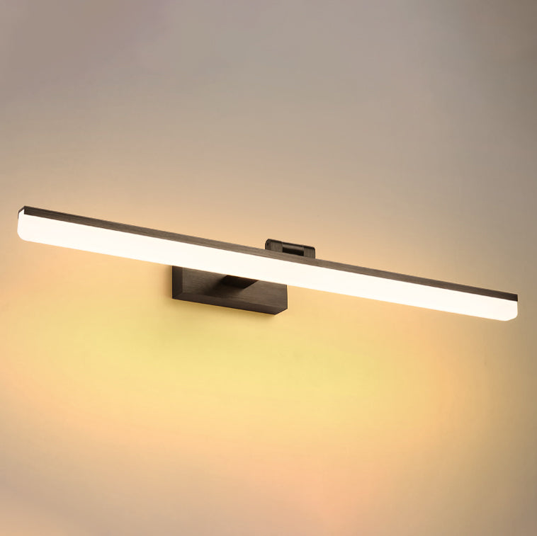 Apliques de luz de pared LED de espejo contemporáneo con sombra acrílica para el baño