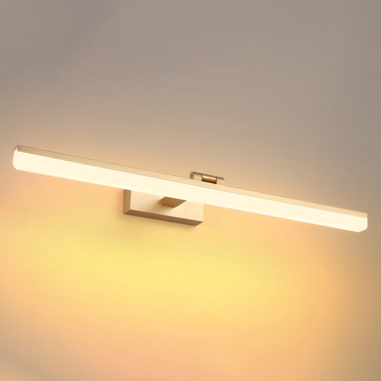 Apliques de luz de pared LED de espejo contemporáneo con sombra acrílica para el baño