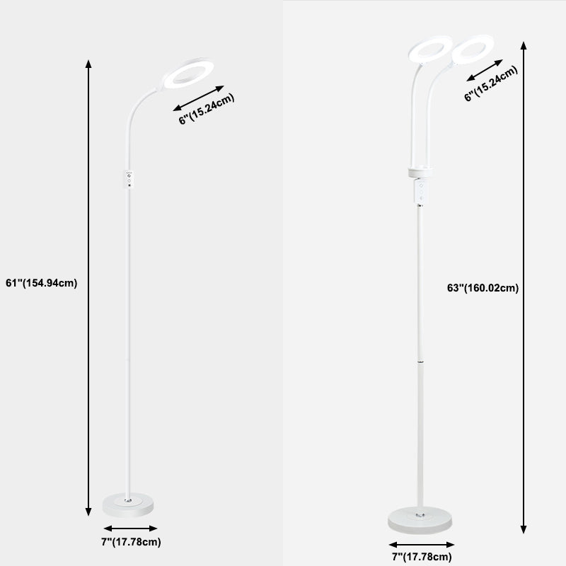 Wit o Shady vloerlamp eenvoud Acryl LED staand licht voor studieruimte