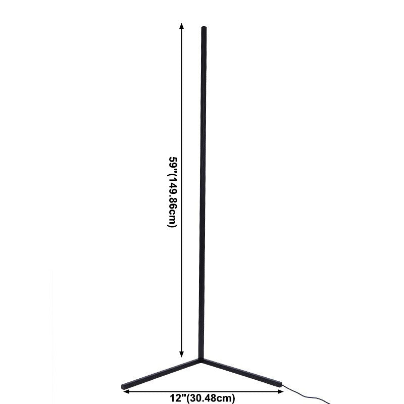 Metallstange geformte Eckstöber Lampe Minimalist RGB LED FODE STALL LICHT LICHT