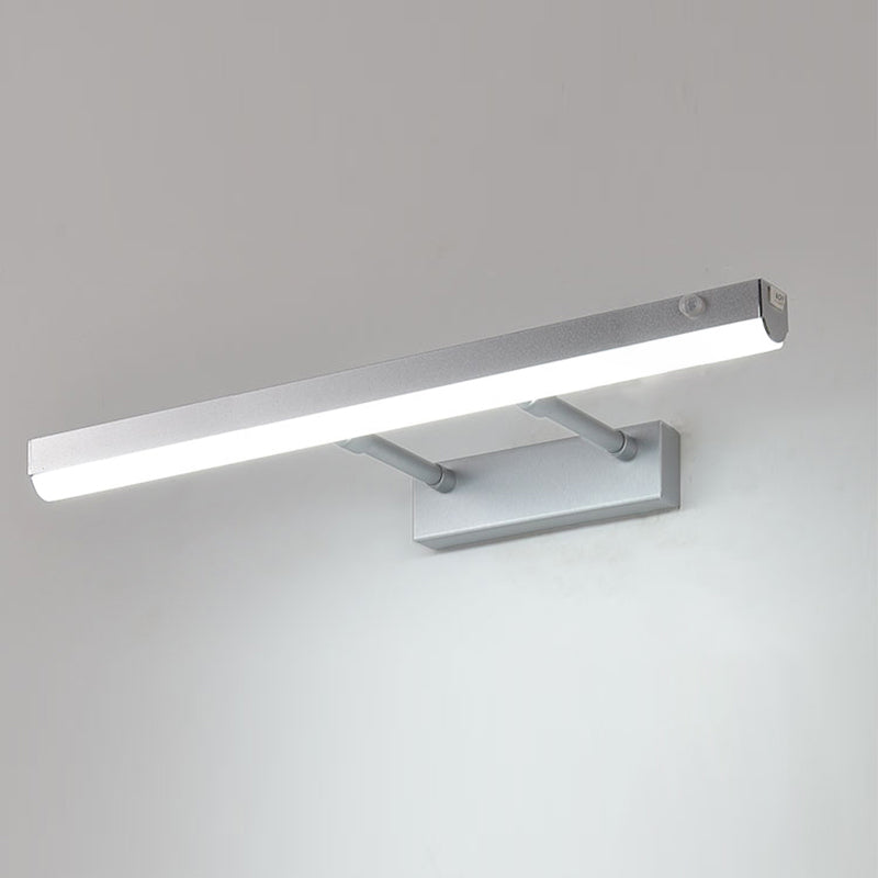 Minimalist Style LED Wall Mounted Vanity Light Metal Simple Bathroom Vanity Sconce Acrylic Shade