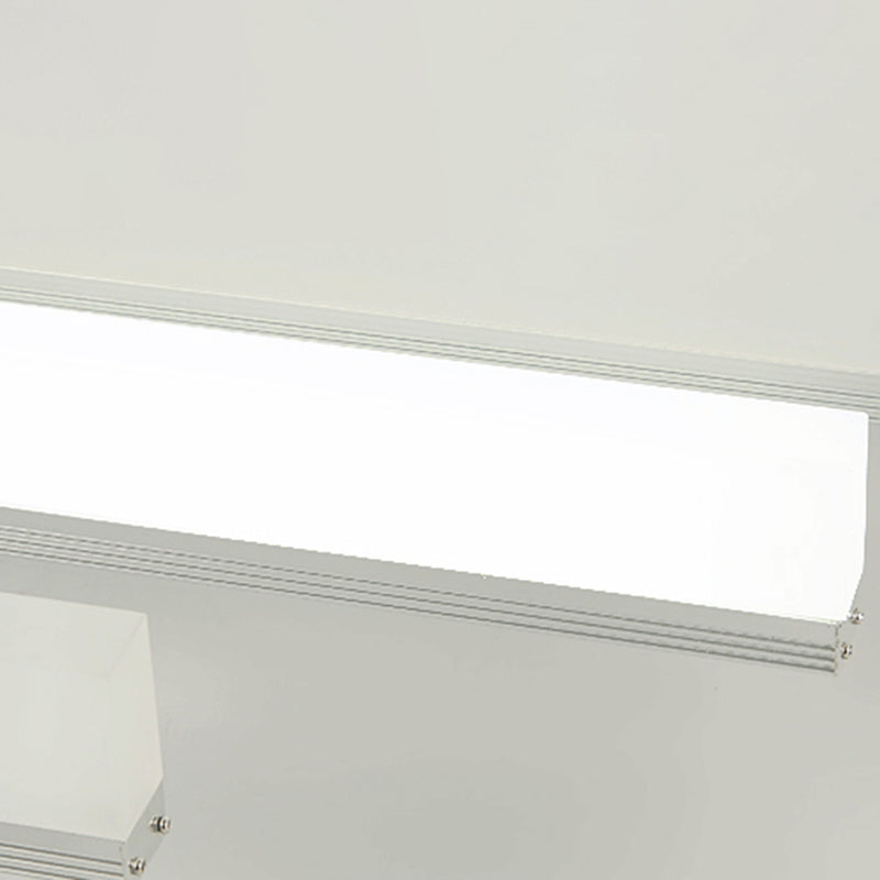 Lámpara de pared de pared acrílica moderna de 1 luz de 1 luces Lámpara montada en la pared para el baño