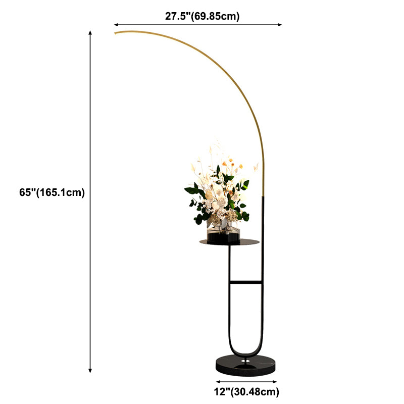 Asta di pesca in metallo Luce minimalista Minimalista Metal Soggiorno Luce (senza piante in vaso)