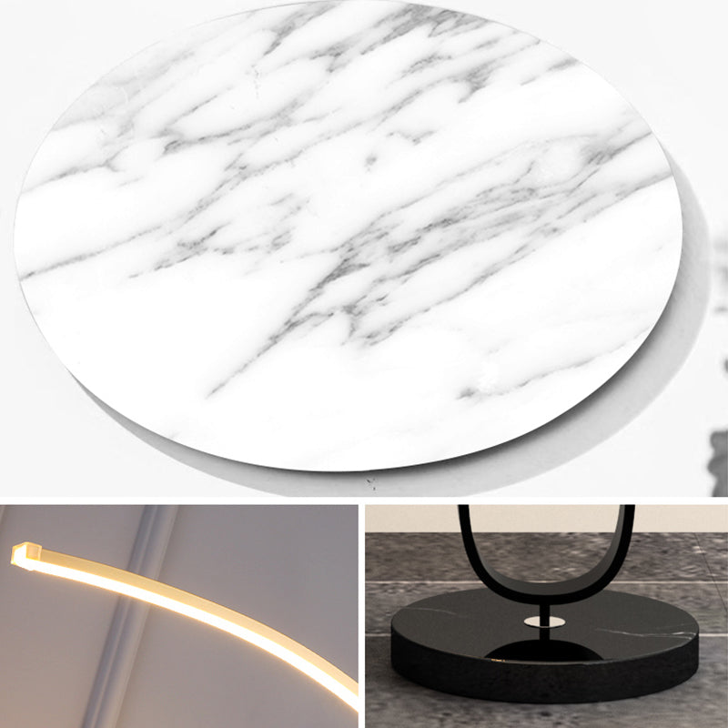 Asta di pesca in metallo Luce minimalista Minimalista Metal Soggiorno Luce (senza piante in vaso)