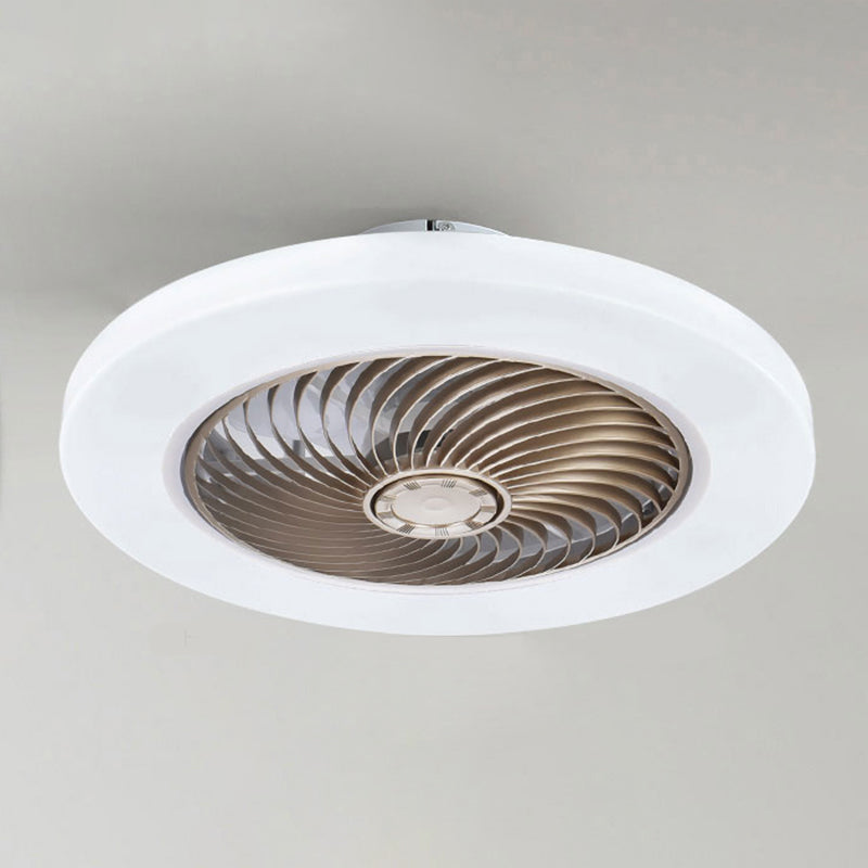 Lampada per ventola rotonda a taglio dritto semplicità sala da pranzo acrilico LED LED LUCE