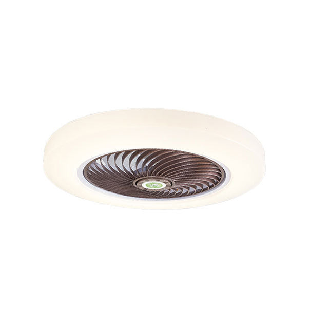 Luz de ventilador circular de estilo macarrón LED acrílico LED Semi Flush Mount Lighture