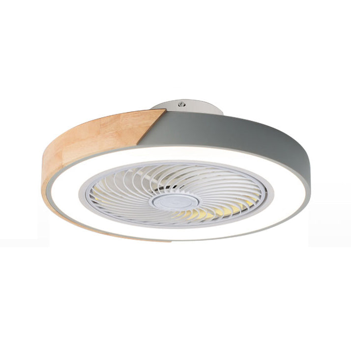 Macaron Plafond rond lampe en bois LED LED SEMI FUX ALIME MONTÉ