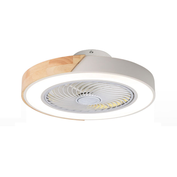 Macaron Plafond rond lampe en bois LED LED SEMI FUX ALIME MONTÉ