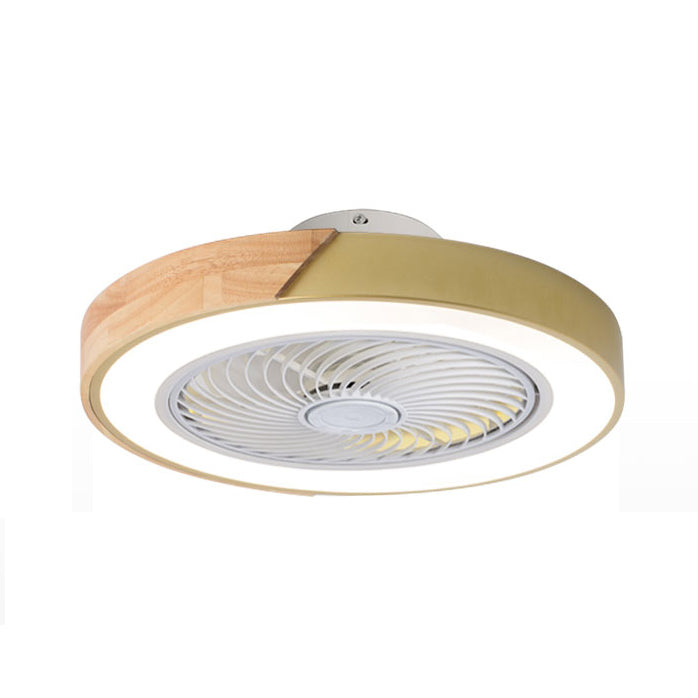 Macaron Plafond rond lampe en bois LED LED SEMI FUX ALIME MONTÉ